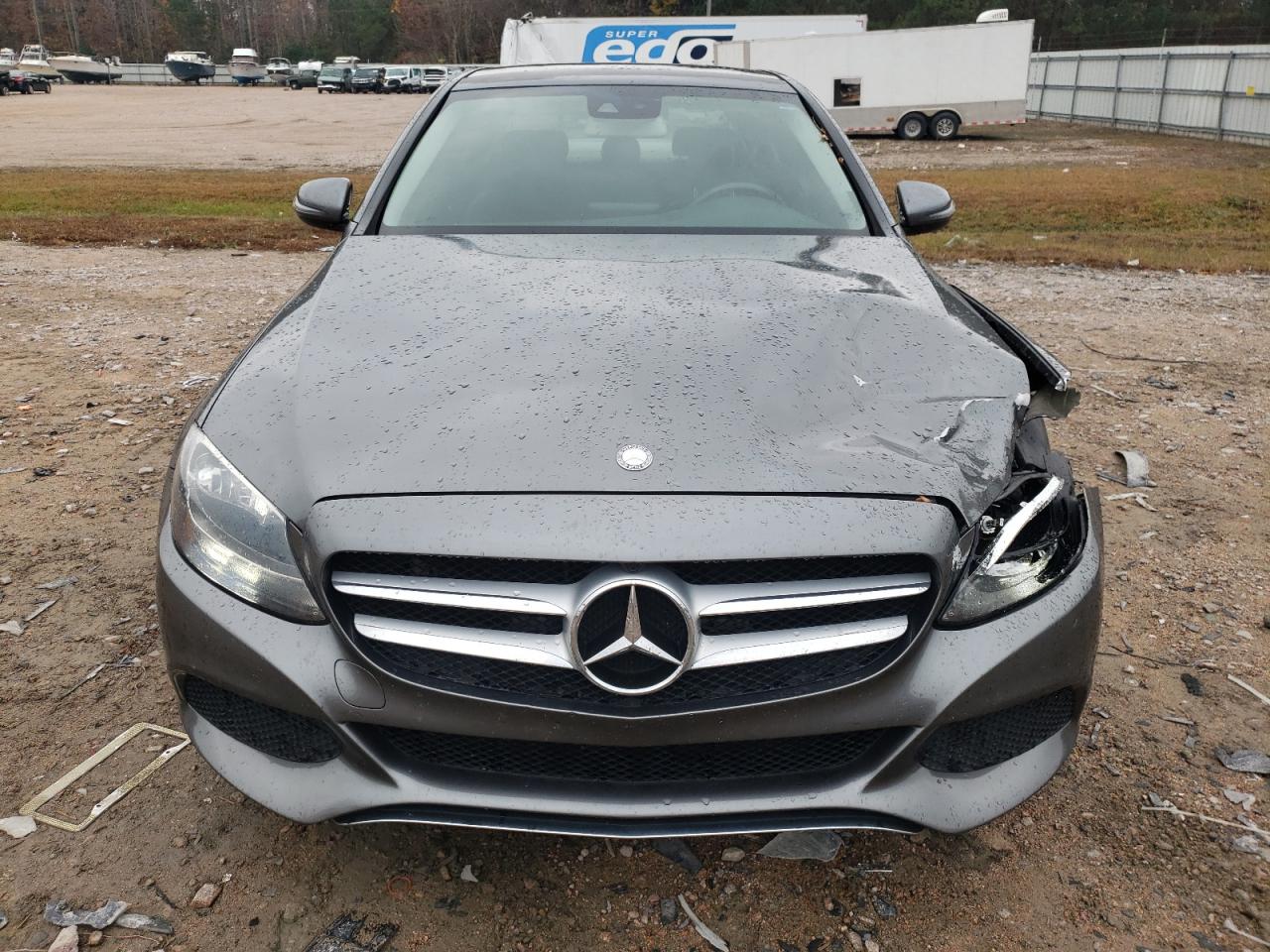 2017 Mercedes-Benz C-klasse VIN 55SWF4KB9HU201437 Copart auction photo, front end / side damage thumbnail 5