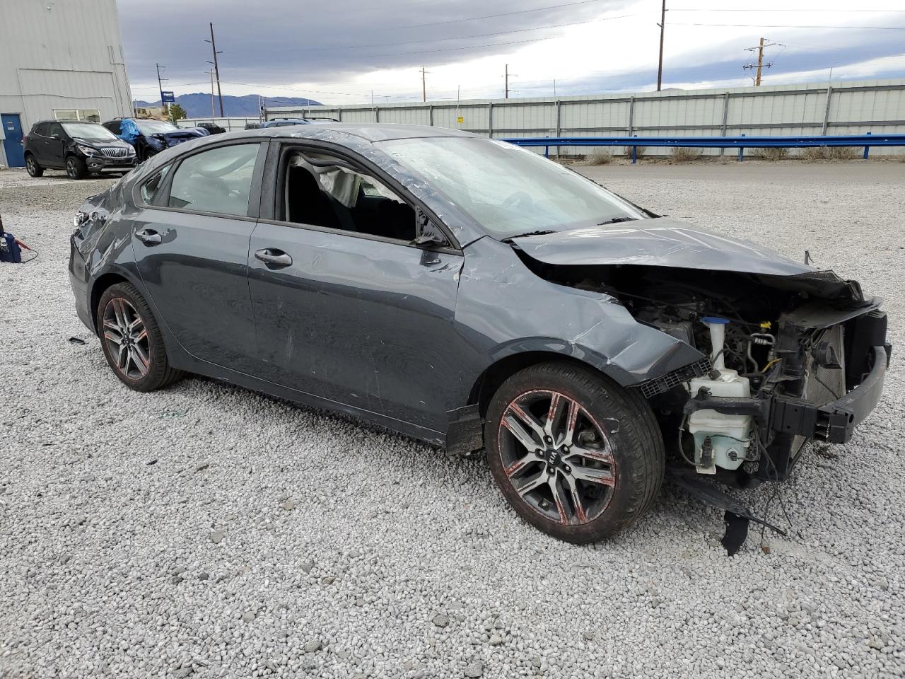 2019 KIA Forte VIN 3KPF34AD9KE033096 Copart auction photo, rollover damage thumbnail 4