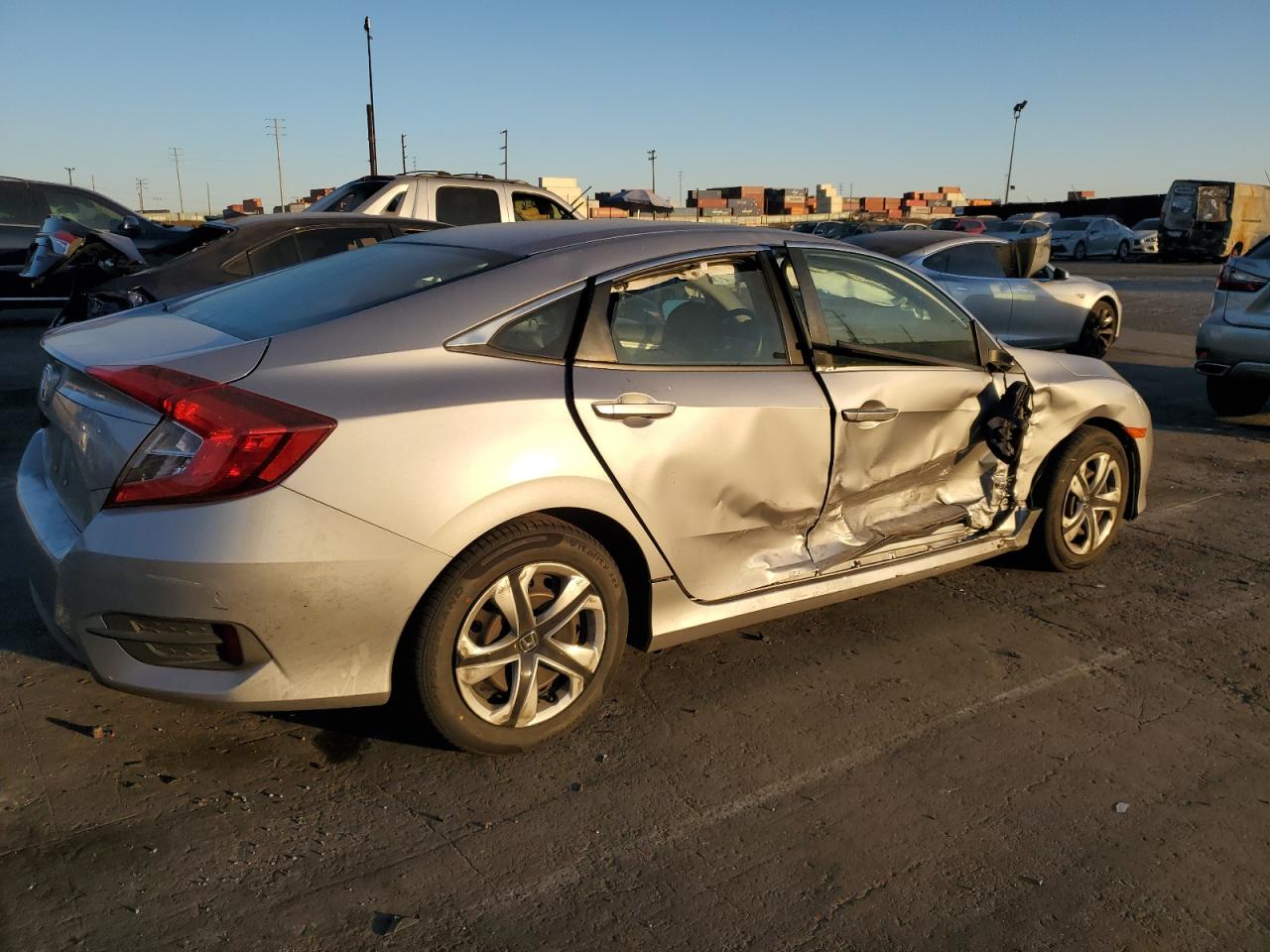 2017 Honda Civic VIN 2HGFC2F60HH564880 Copart auction photo, side damage thumbnail 3