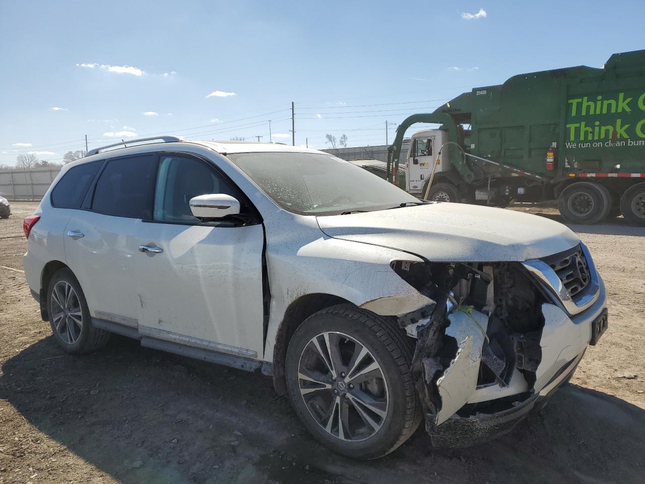 2017 Nissan Pathfinder VIN 5N1DR2MM4HC624776 Copart auction photo, front end damage thumbnail 4