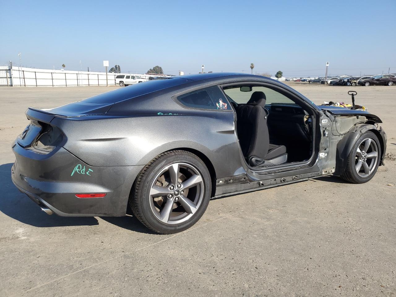 2015 Ford Mustang VIN 1FA6P8AMXF5382299 Copart auction photo, side damage thumbnail 3