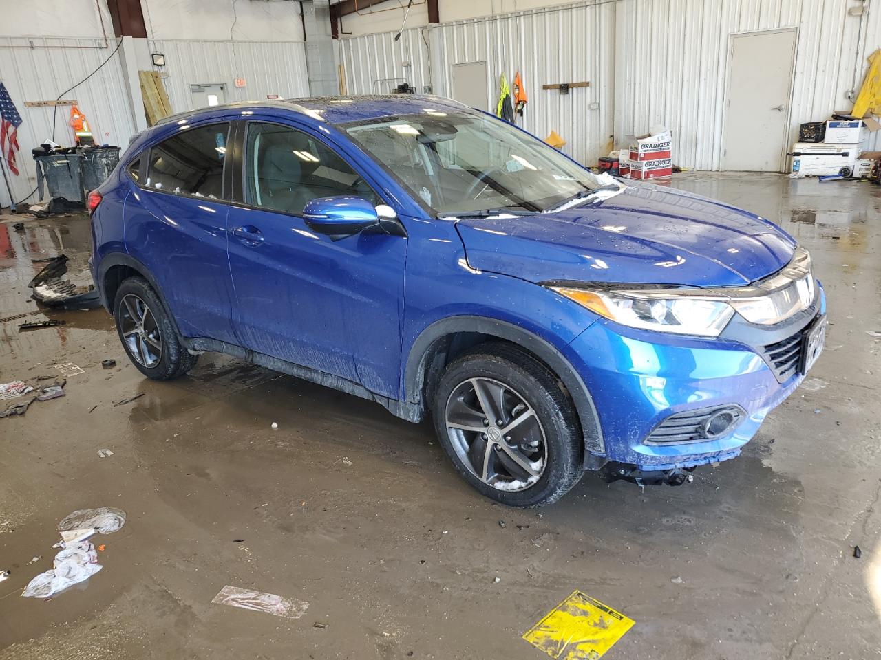 2021 Honda HR-V VIN 3CZRU6H59MM739007 Copart auction photo, front end damage thumbnail 4
