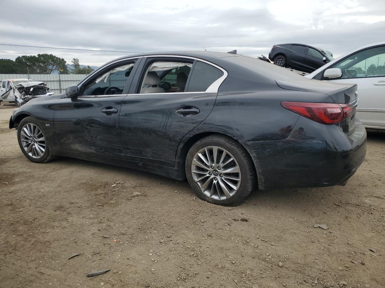 2018 Infiniti Q50 VIN JN1EV7AP1JM358653 Copart auction photo, front end / vandalism damage thumbnail 2