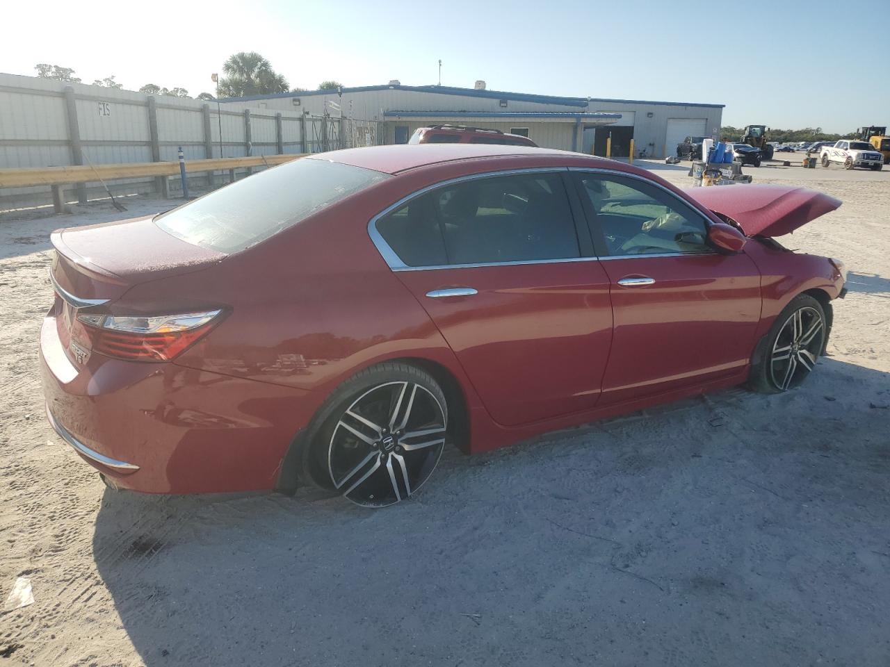 2017 Honda Accord VIN 1HGCR2F53HA299282 Copart auction photo, front end damage thumbnail 3