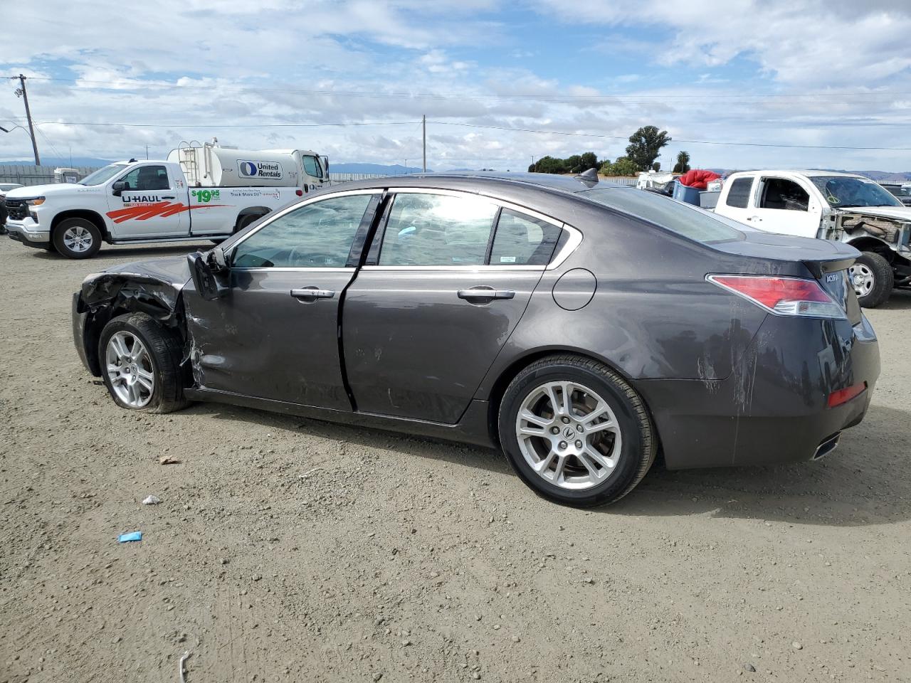 2009 Acura TL VIN 19UUA86579A012011 Copart auction photo, side / front end damage thumbnail 2
