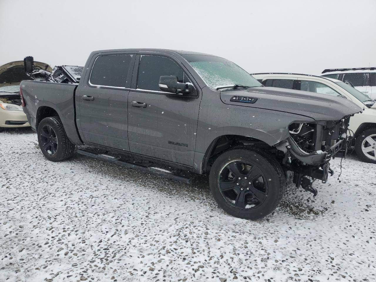 2021 RAM 1500 VIN 1C6SRFFT3MN655840 Copart auction photo, all over damage thumbnail 4