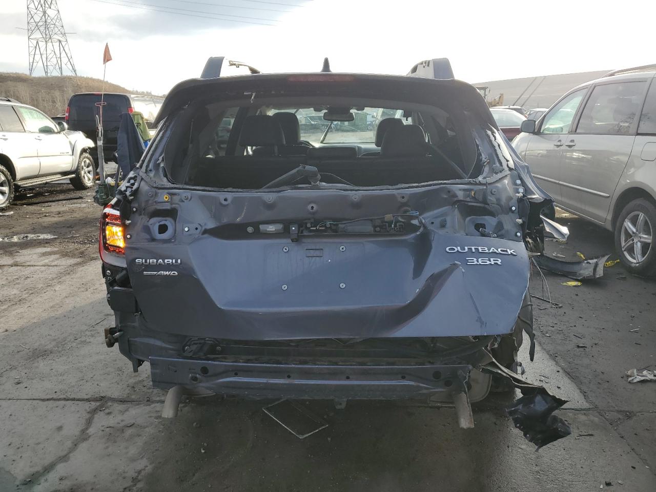 2016 Subaru Outback VIN 4S4BSENC2G3202409 Copart auction photo, rear end / front end damage thumbnail 6