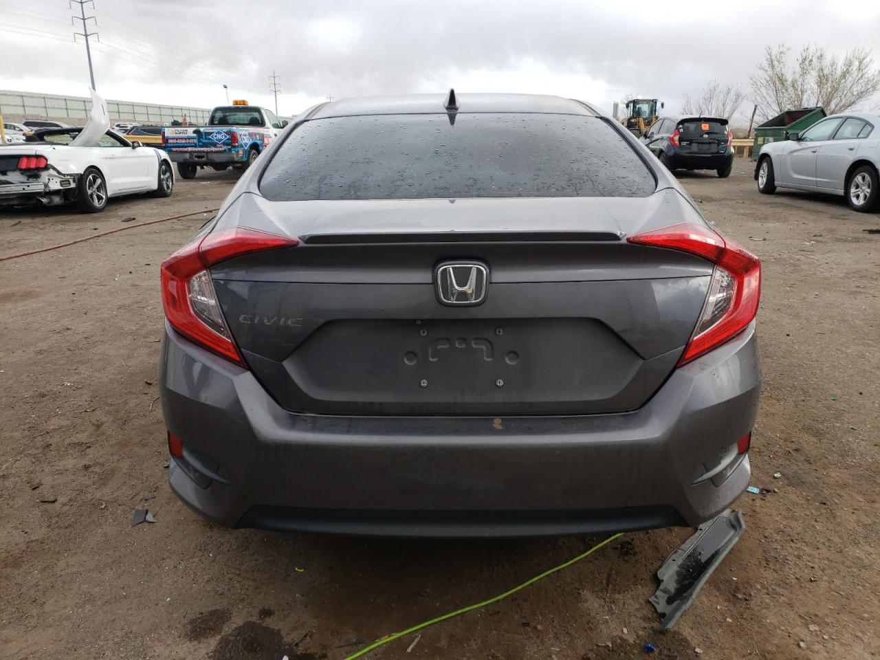 2017 Honda Civic VIN 19XFC1F39HE007380 Copart auction photo, front end / side damage thumbnail 6