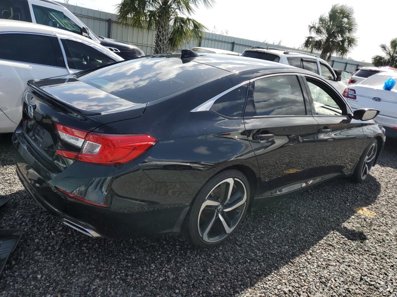 2022 Honda Accord VIN 1HGCV1F30NA111351 Copart auction photo, water/flood damage thumbnail 3