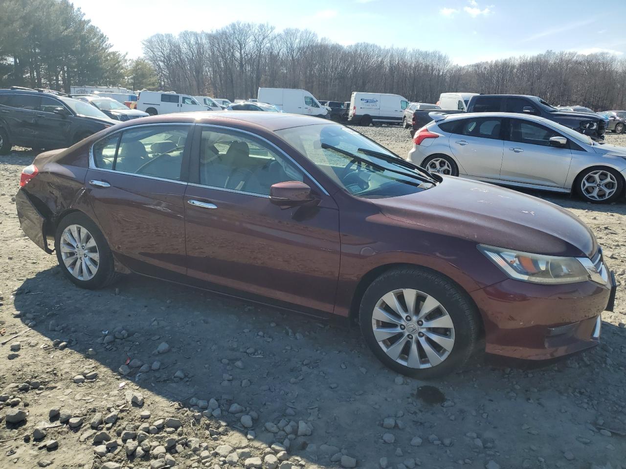 2014 Honda Accord VIN 1HGCR2F85EA227103 Copart auction photo, rear end / side damage thumbnail 4