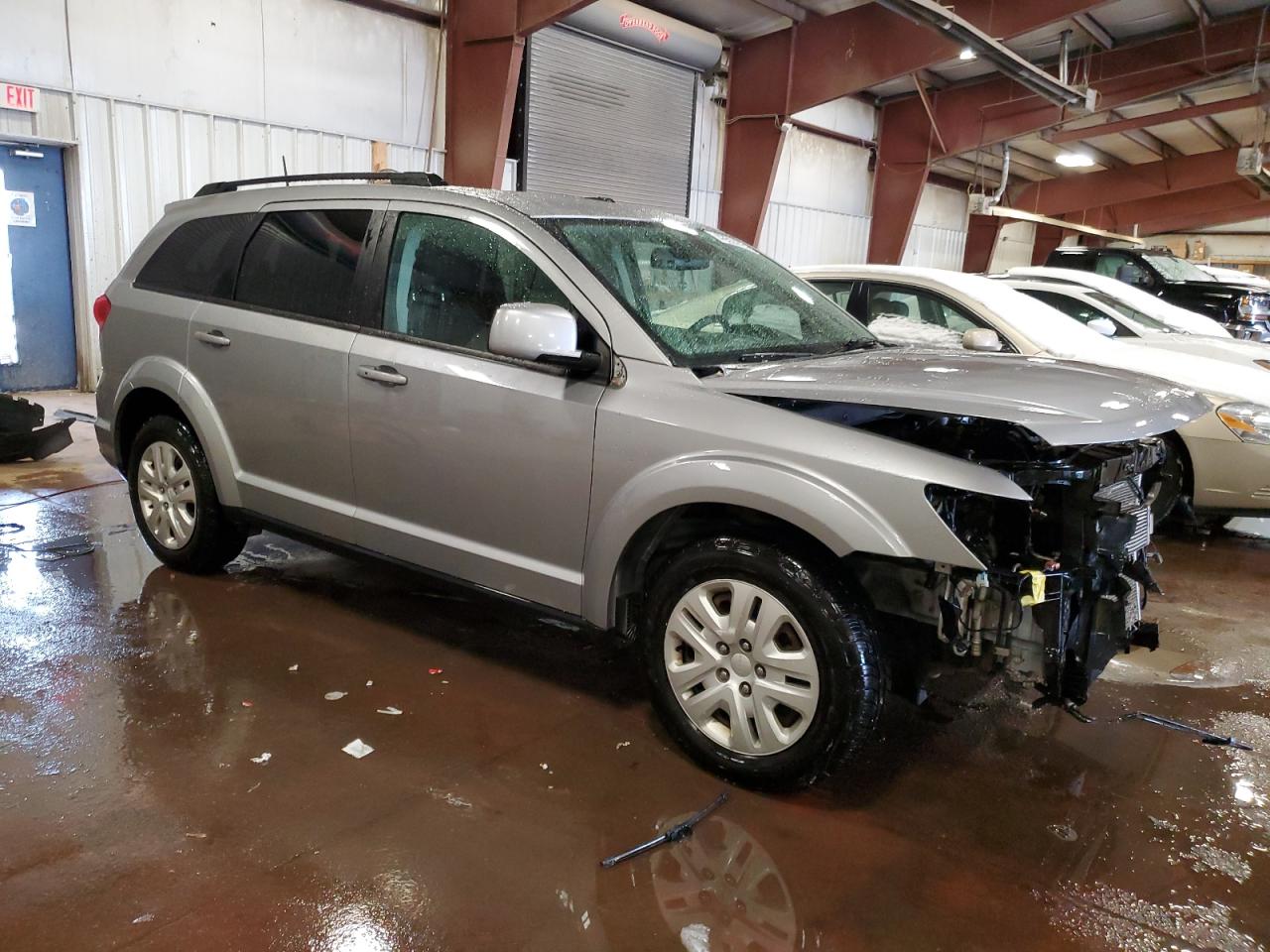 2019 Dodge Journey VIN 3C4PDCBB1KT820984 Copart auction photo, front end / side damage thumbnail 4