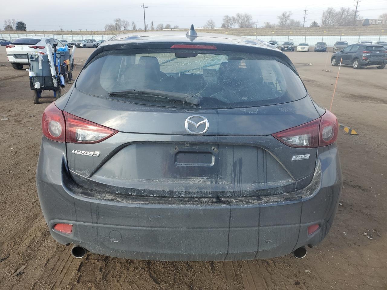 2016 Mazda 3 VIN JM1BM1N32G1287223 Copart auction photo, top/roof / side damage thumbnail 6