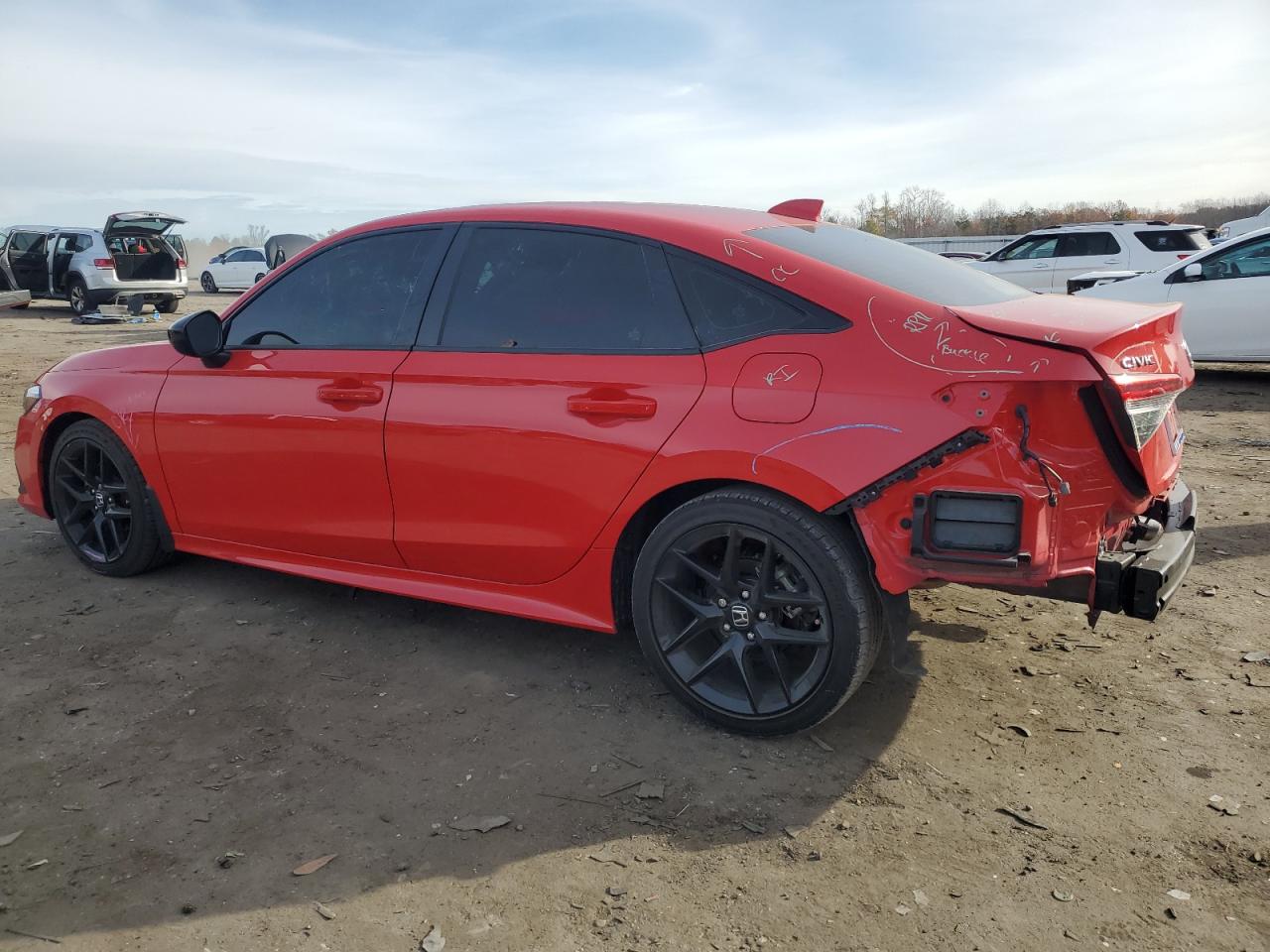 2023 Honda Civic VIN 2HGFE2F55PH514024 Copart auction photo, rear end / minor dent/scratches damage thumbnail 2