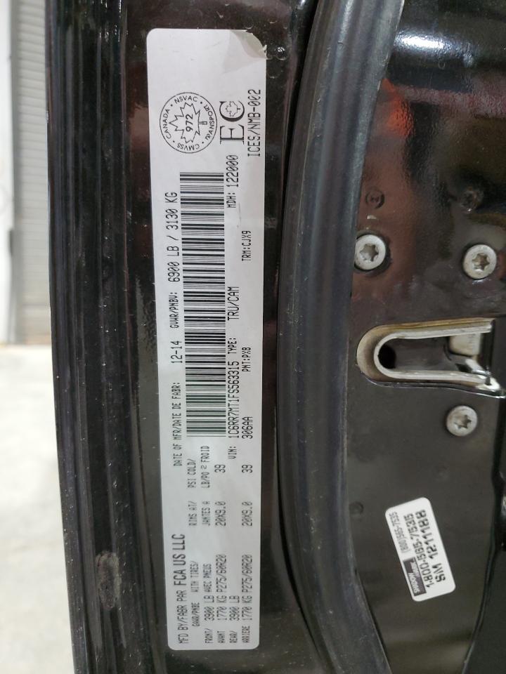2015 RAM 1500 VIN 1C6RR7MT1FS563315 Copart auction photo, rollover damage thumbnail 14