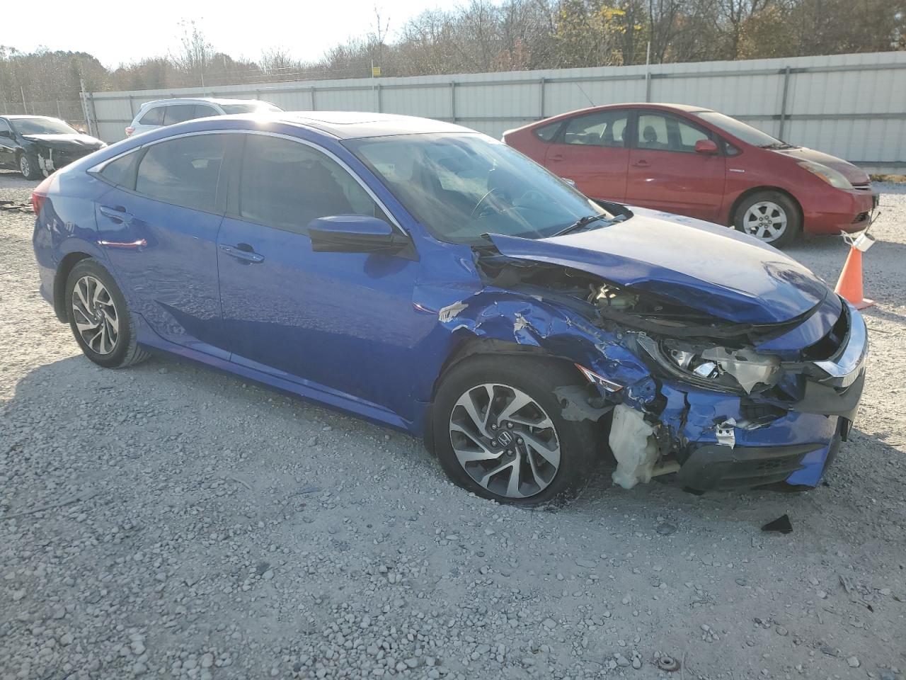2016 Honda Civic VIN 19XFC2F78GE098648 Copart auction photo, front end / side damage thumbnail 4