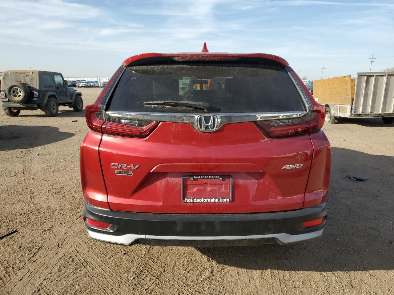 2021 Honda CR-V VIN 2HKRW2H52MH629138 Copart auction photo, hail damage thumbnail 6