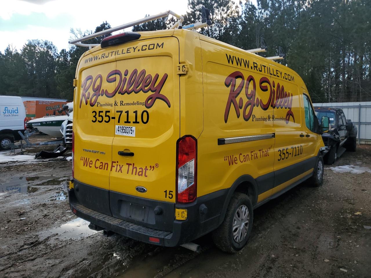 2023 Ford Transit VIN 1FTBR1C85PKA01441 Copart auction photo, front end damage thumbnail 3
