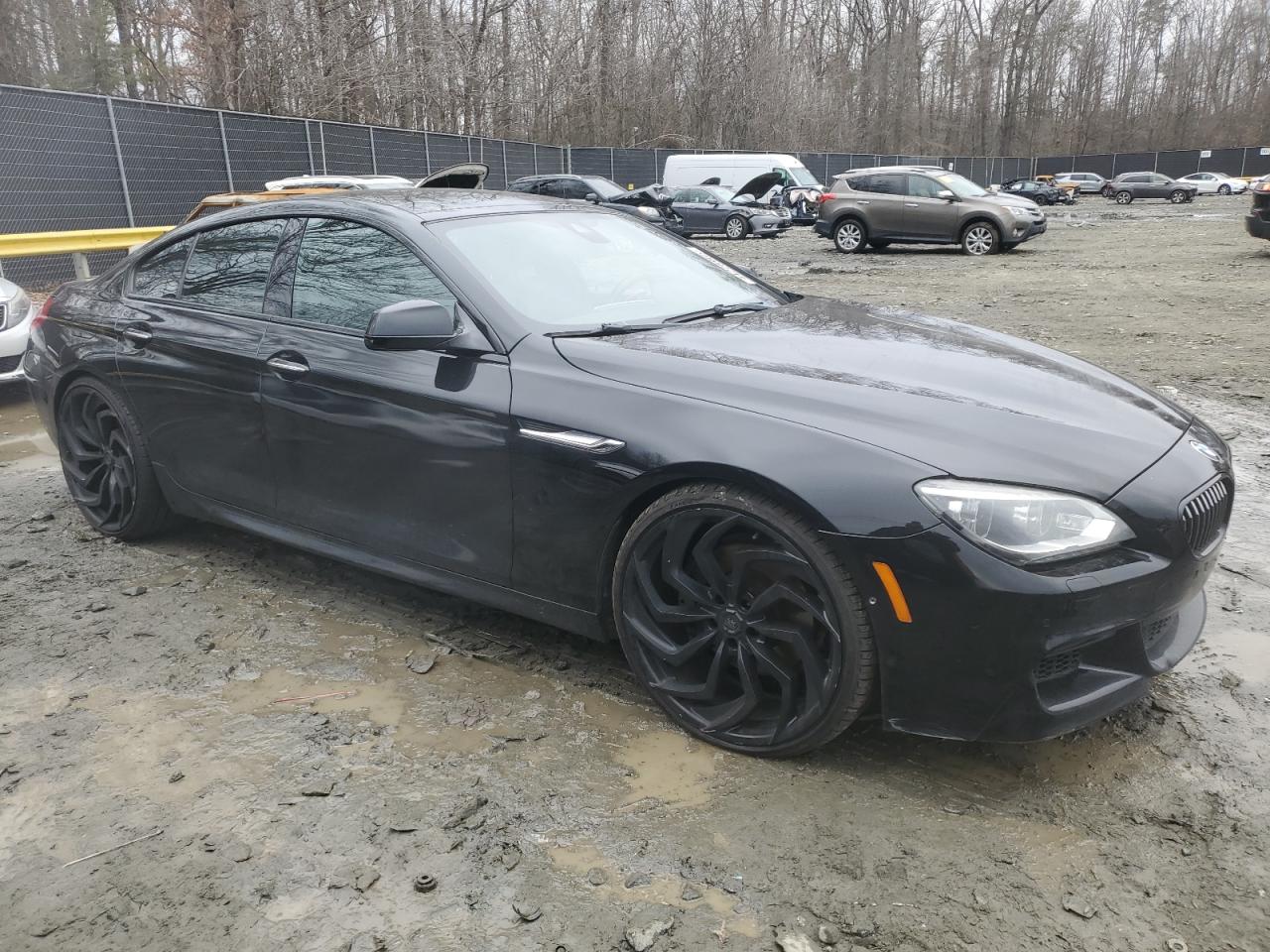 2015 BMW 6er VIN WBA6B8C5XFD453762 Copart auction photo, mechanical / undercarriage damage thumbnail 4