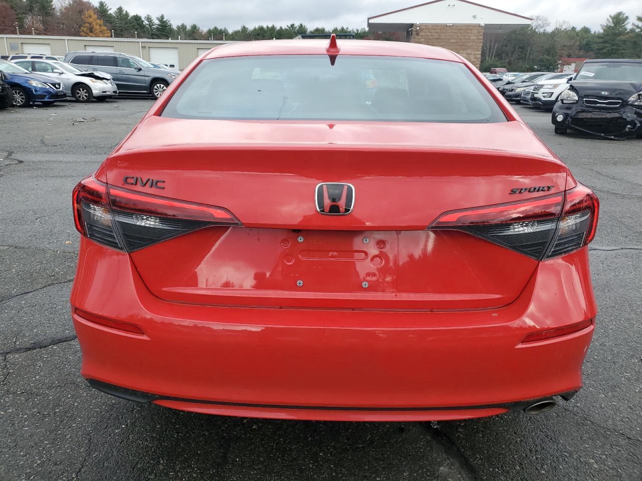 2022 Honda Civic VIN 2HGFE2F53NH599085 Copart auction photo, front end / side damage thumbnail 6