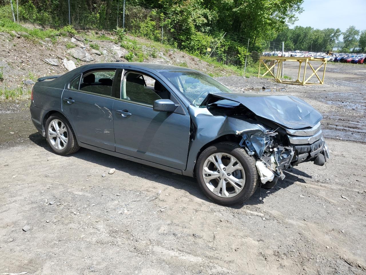 2012 Ford Fusion VIN 3FAHP0HA5CR378238 Copart auction photo, front end / side damage thumbnail 4