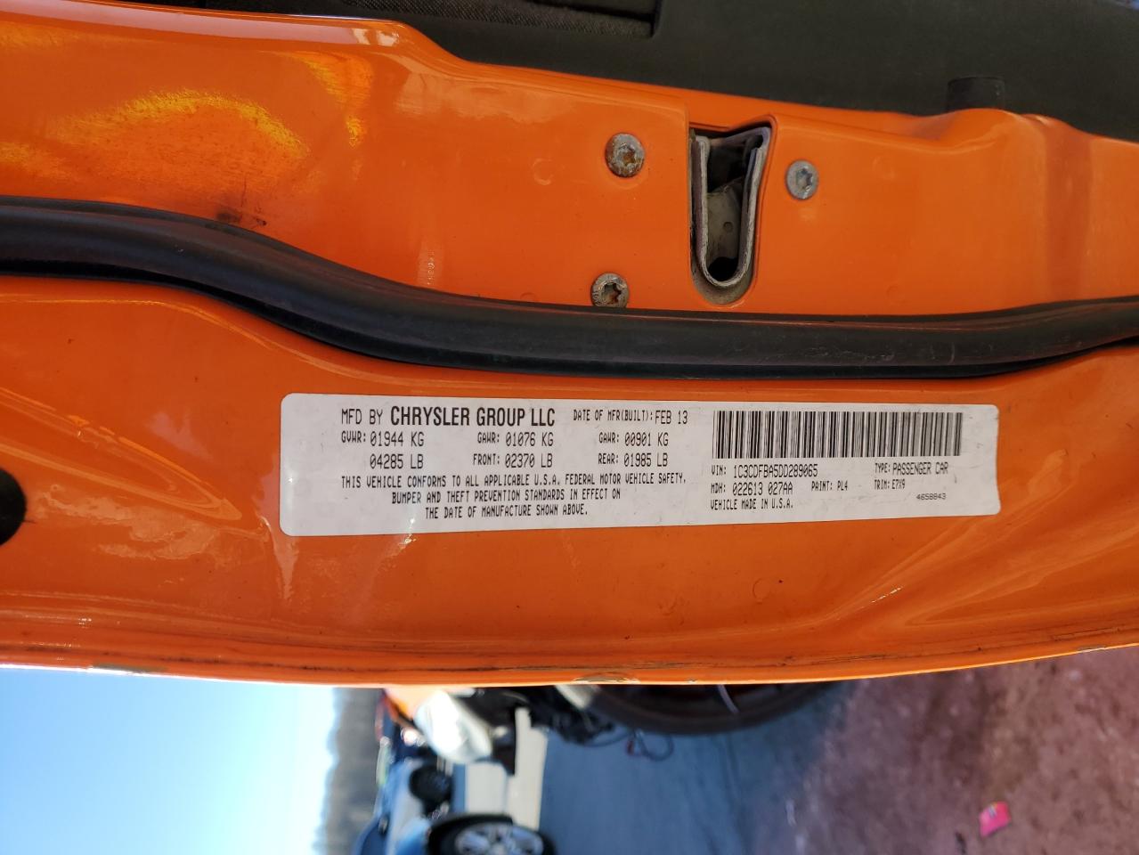 2013 Dodge Dart VIN 1C3CDFBA5DD289065 Copart auction photo, front end damage thumbnail 14