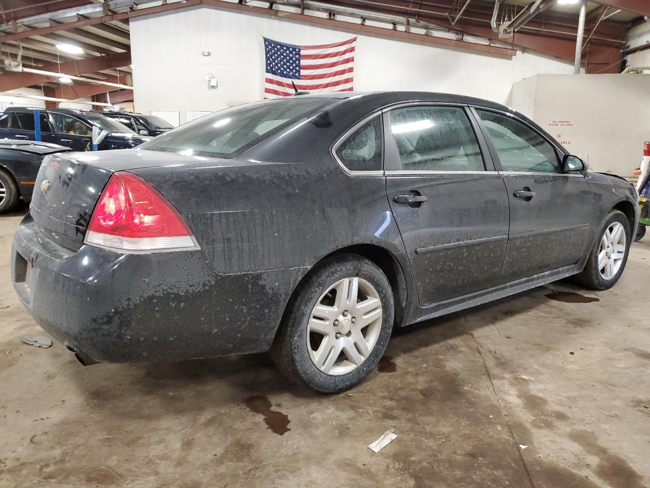2013 Chevrolet Impala VIN 2G1WG5E36D1159341 Copart auction photo, front end / side damage thumbnail 3