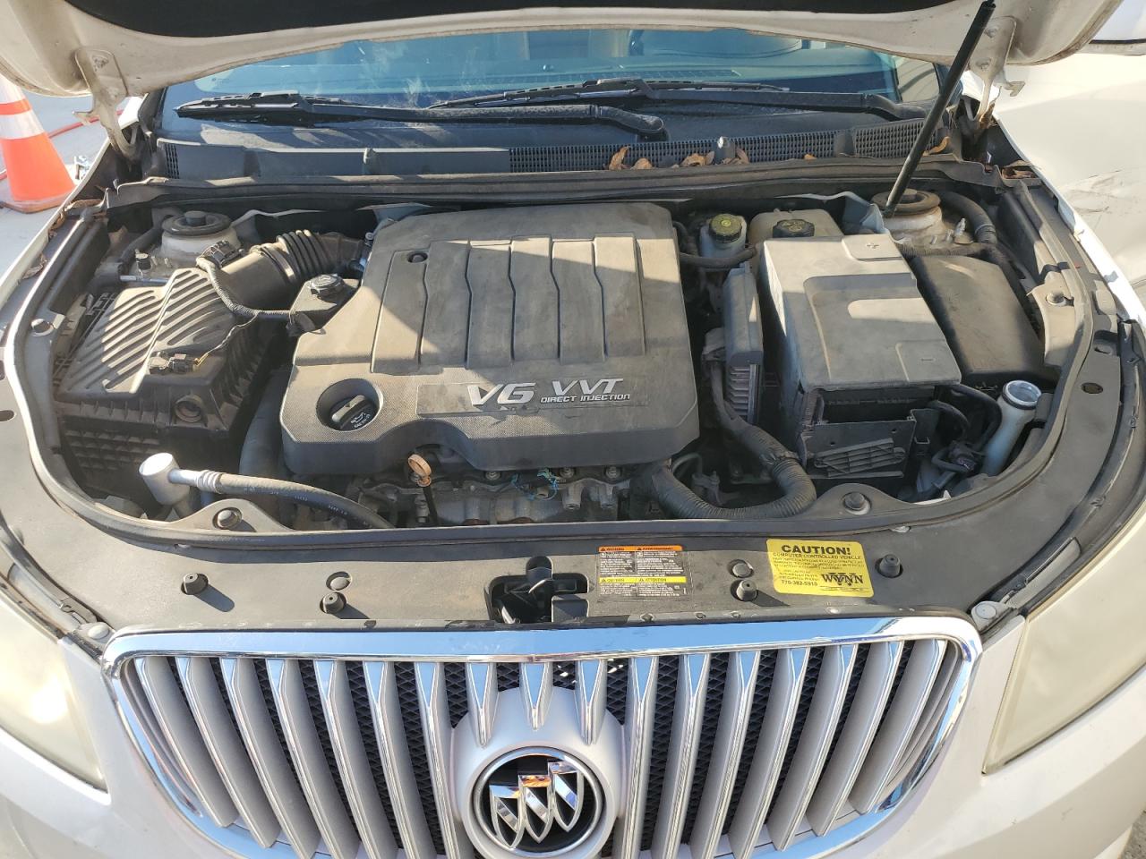 2010 Buick LaCrosse VIN 1G4GC5EG8AF271844 Copart auction photo, side / front end damage thumbnail 11