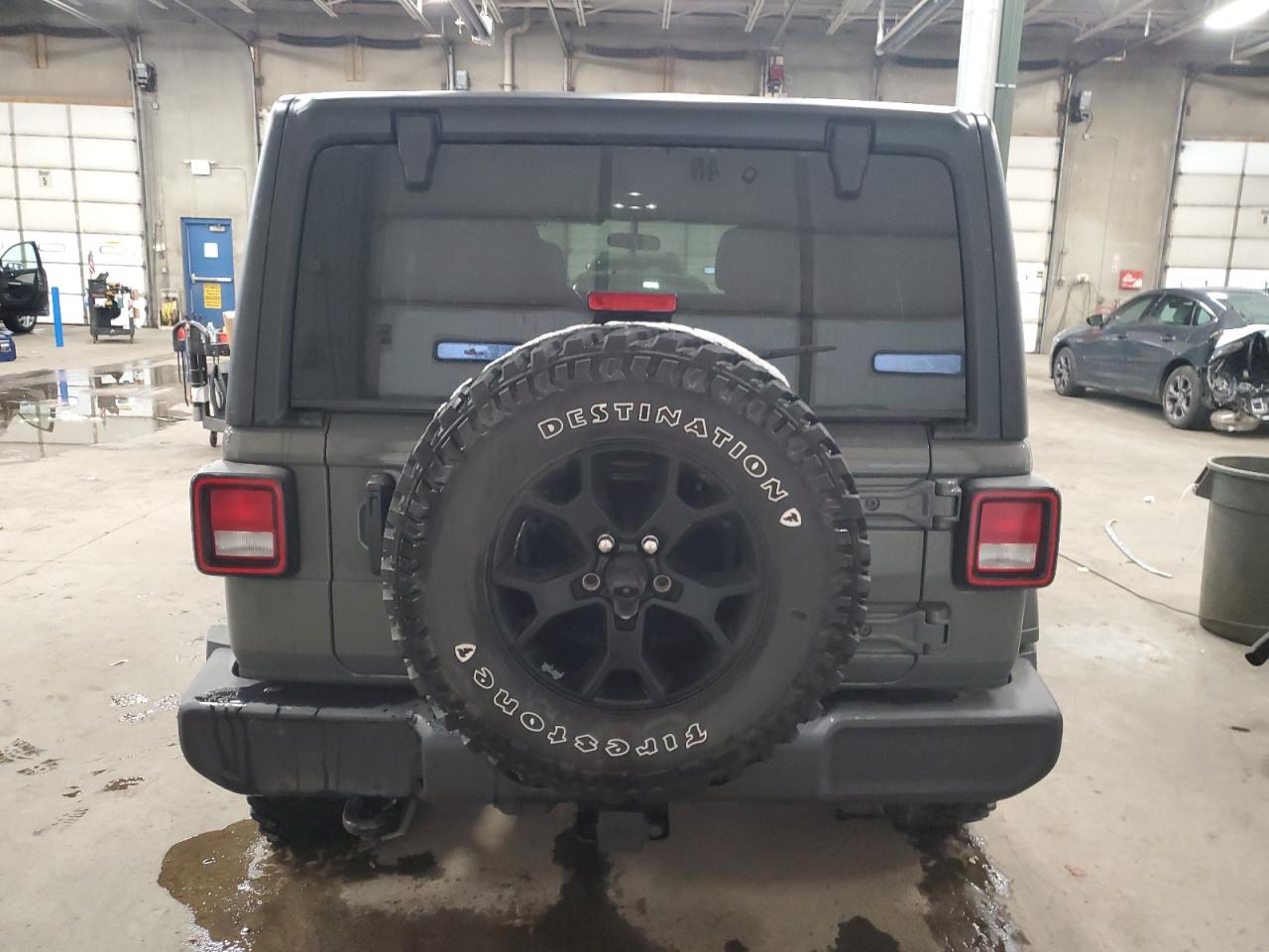 2021 Jeep Wrangler VIN 1C4HJXDG8MW567687 Copart auction photo, all over damage thumbnail 6