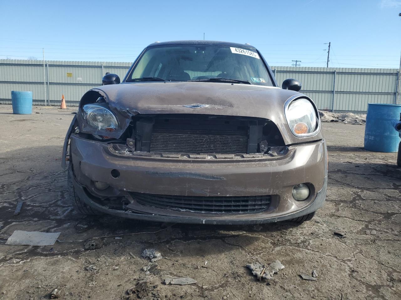 2012 MINI Cooper VIN WMWZB3C58CWM30593 Copart auction photo, front end damage thumbnail 5