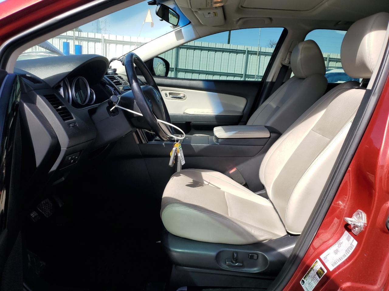 2014 Mazda CX-9 VIN JM3TB3CA9E0426779 Copart auction photo, hail / side damage thumbnail 7