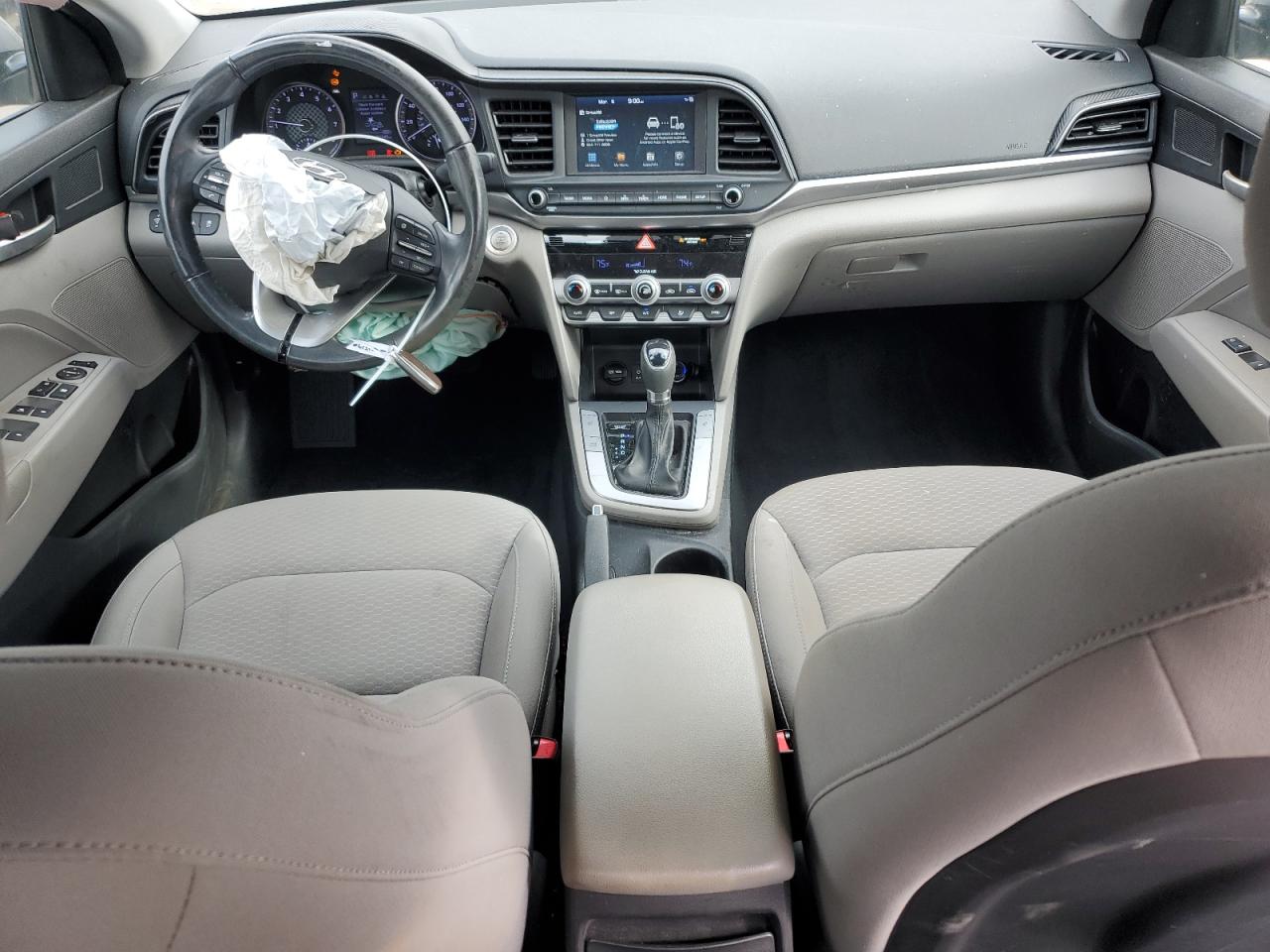 2020 Hyundai Elantra VIN KMHD84LFXLU899069 Copart auction photo, front end / side damage thumbnail 8