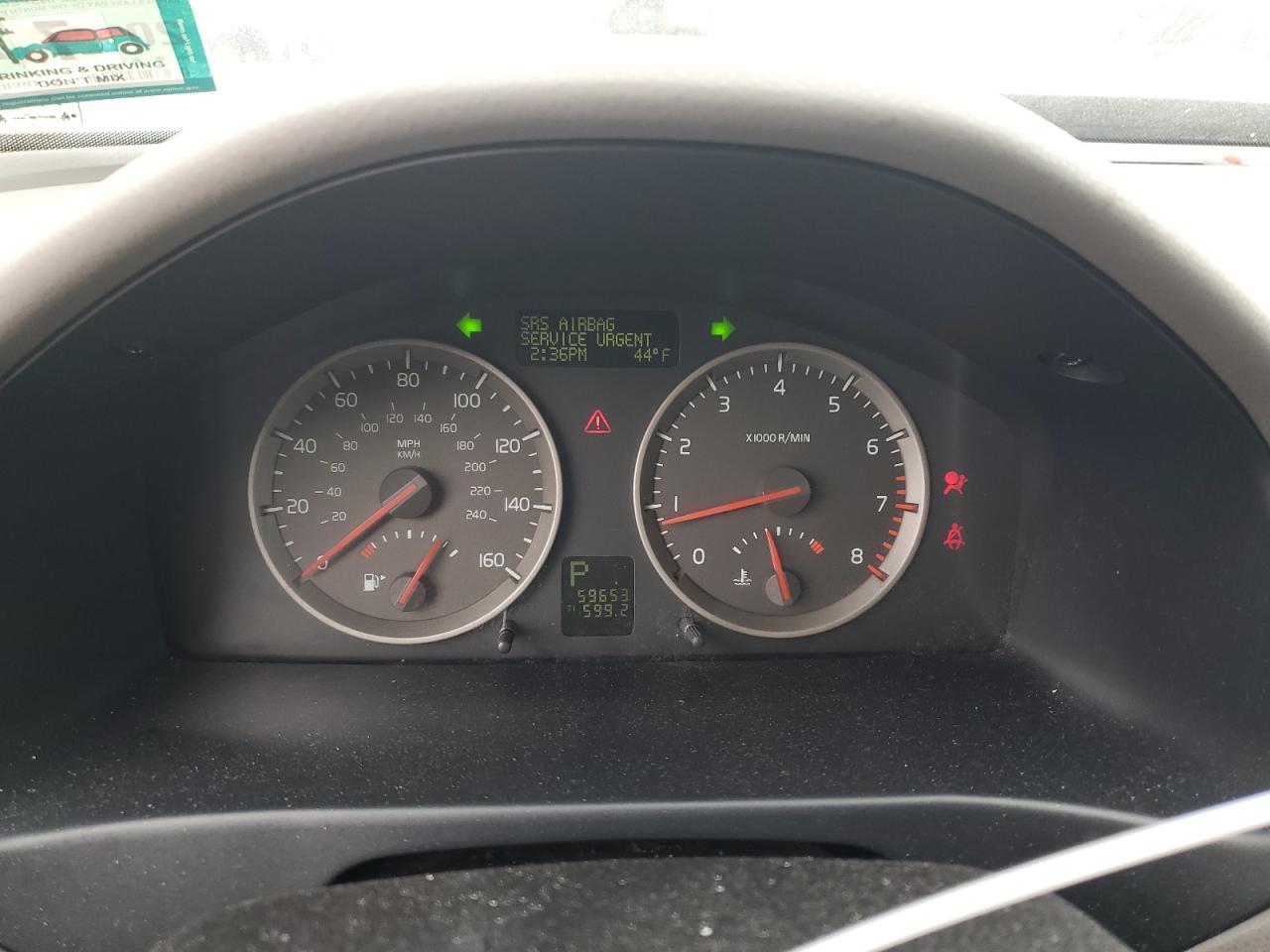 2006 Volvo V50 VIN YV1MW382462189654 Copart auction photo, front end damage thumbnail 9
