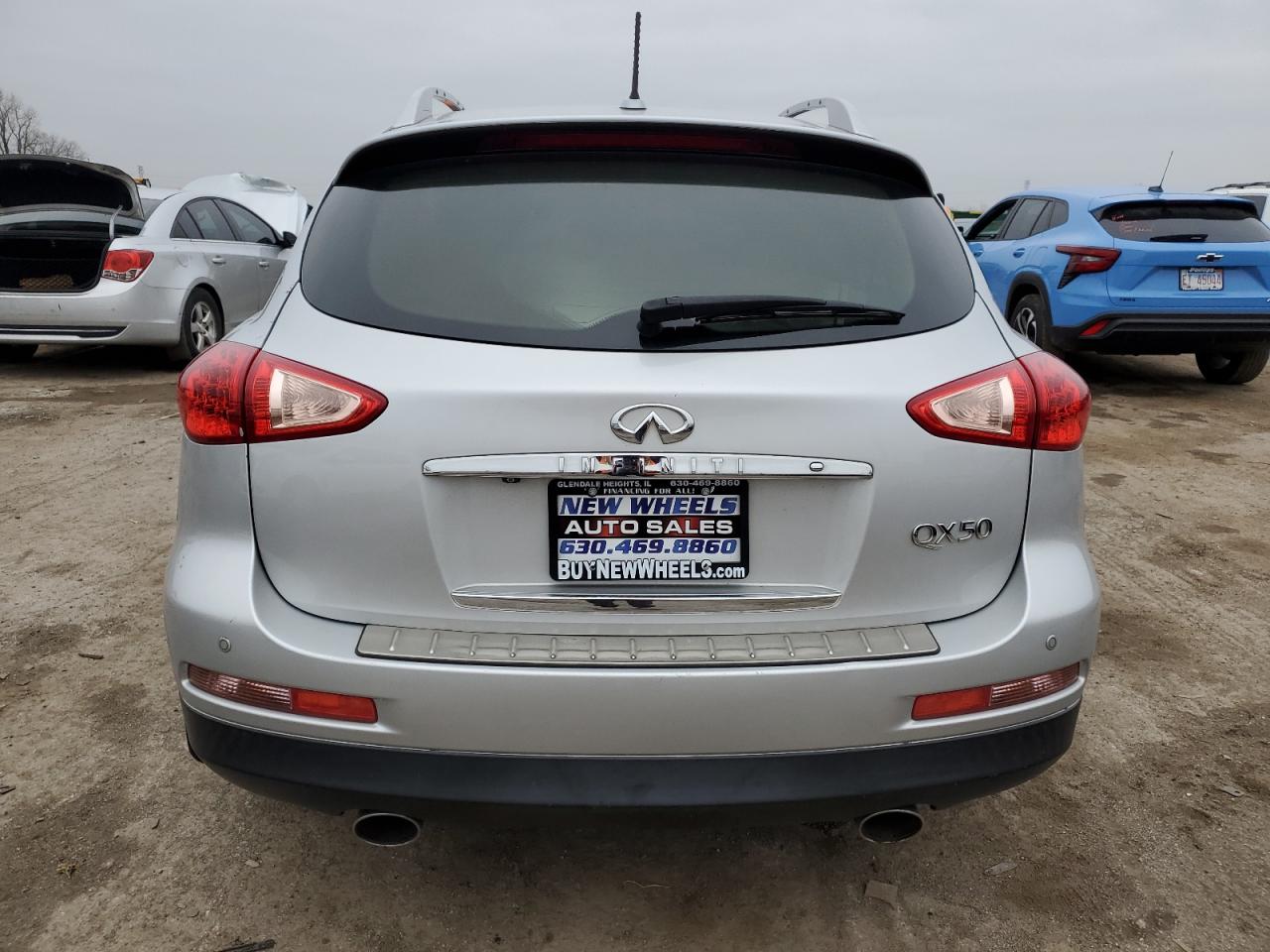 2014 Infiniti QX50 VIN JN1BJ0HR4EM191577 Copart auction photo, burn / side damage thumbnail 6