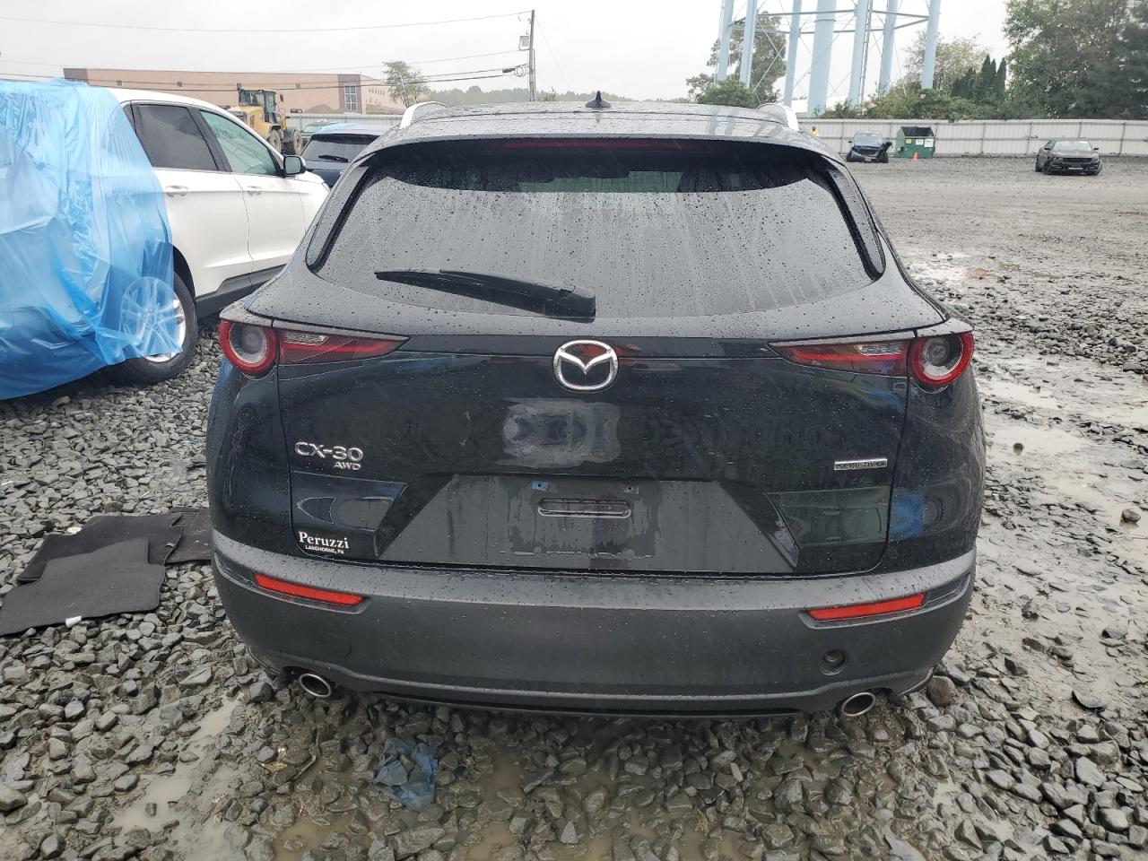 2022 Mazda CX-30 VIN 3MVDMBDL2NM407861 Copart auction photo, side / front end damage thumbnail 6