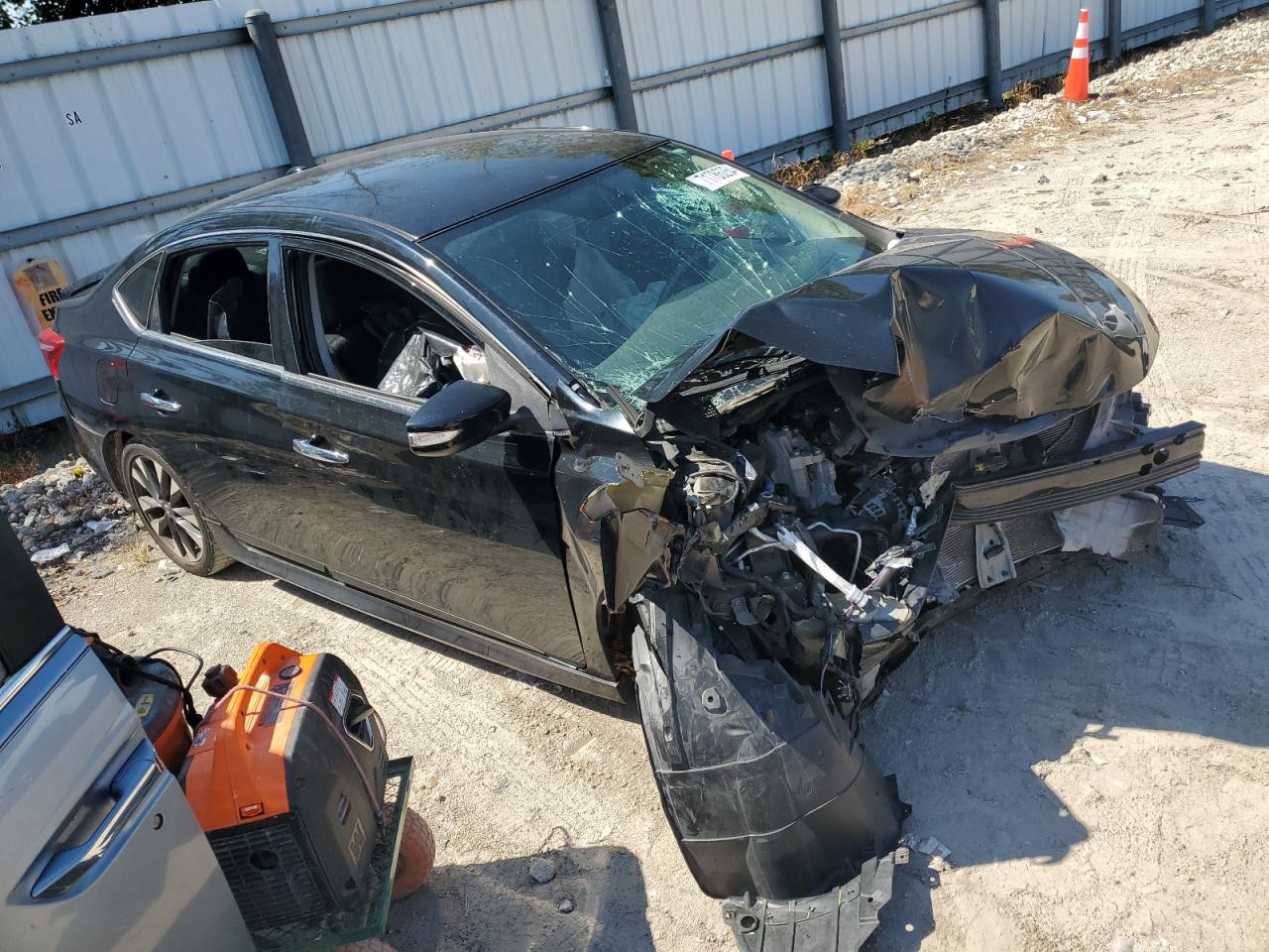 2016 Nissan Sentra VIN 3N1AB7AP4GY307239 Copart auction photo, front end / side damage thumbnail 4