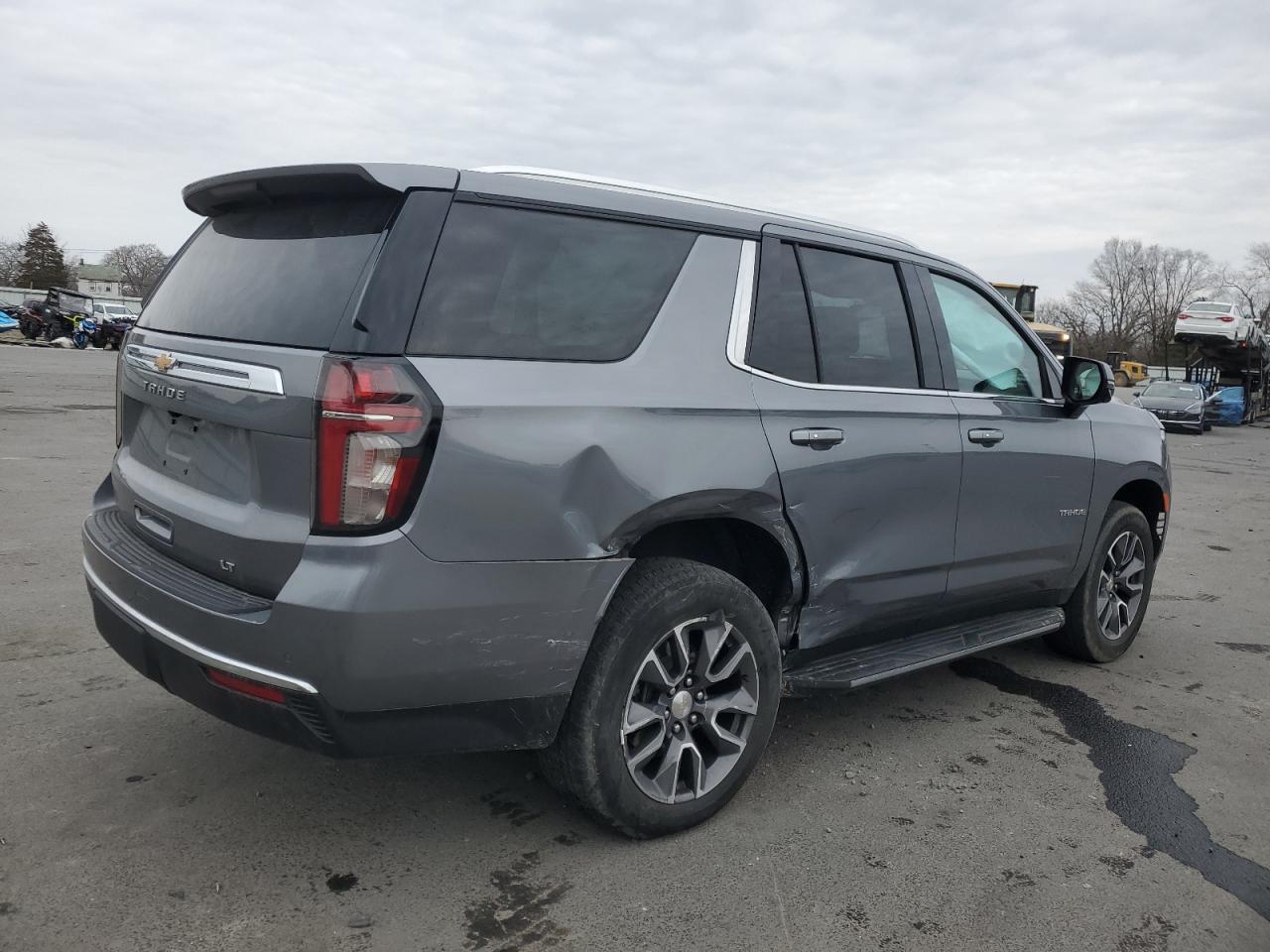 2021 Chevrolet Tahoe VIN 1GNSKNKD3MR263771 Copart auction photo, side damage thumbnail 3