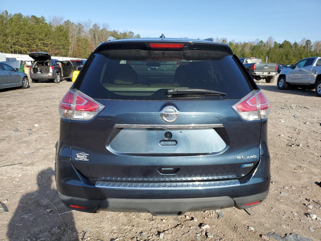 2014 Nissan Rogue VIN 5N1AT2MV2EC855510 Copart auction photo, side / rear end damage thumbnail 6