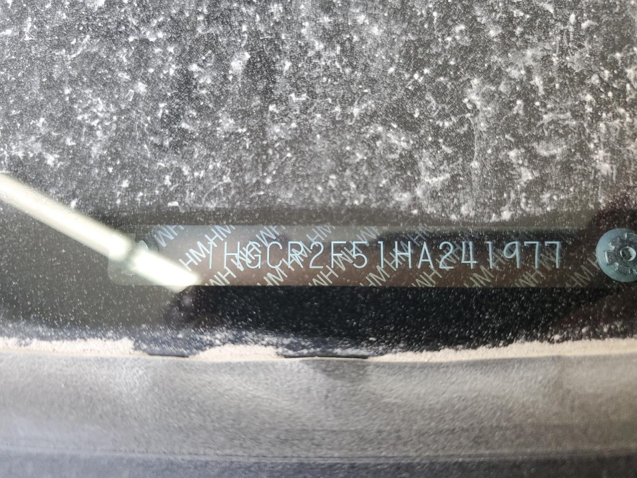 2017 Honda Accord VIN 1HGCR2F51HA241977 Copart auction photo, front end / side damage thumbnail 12