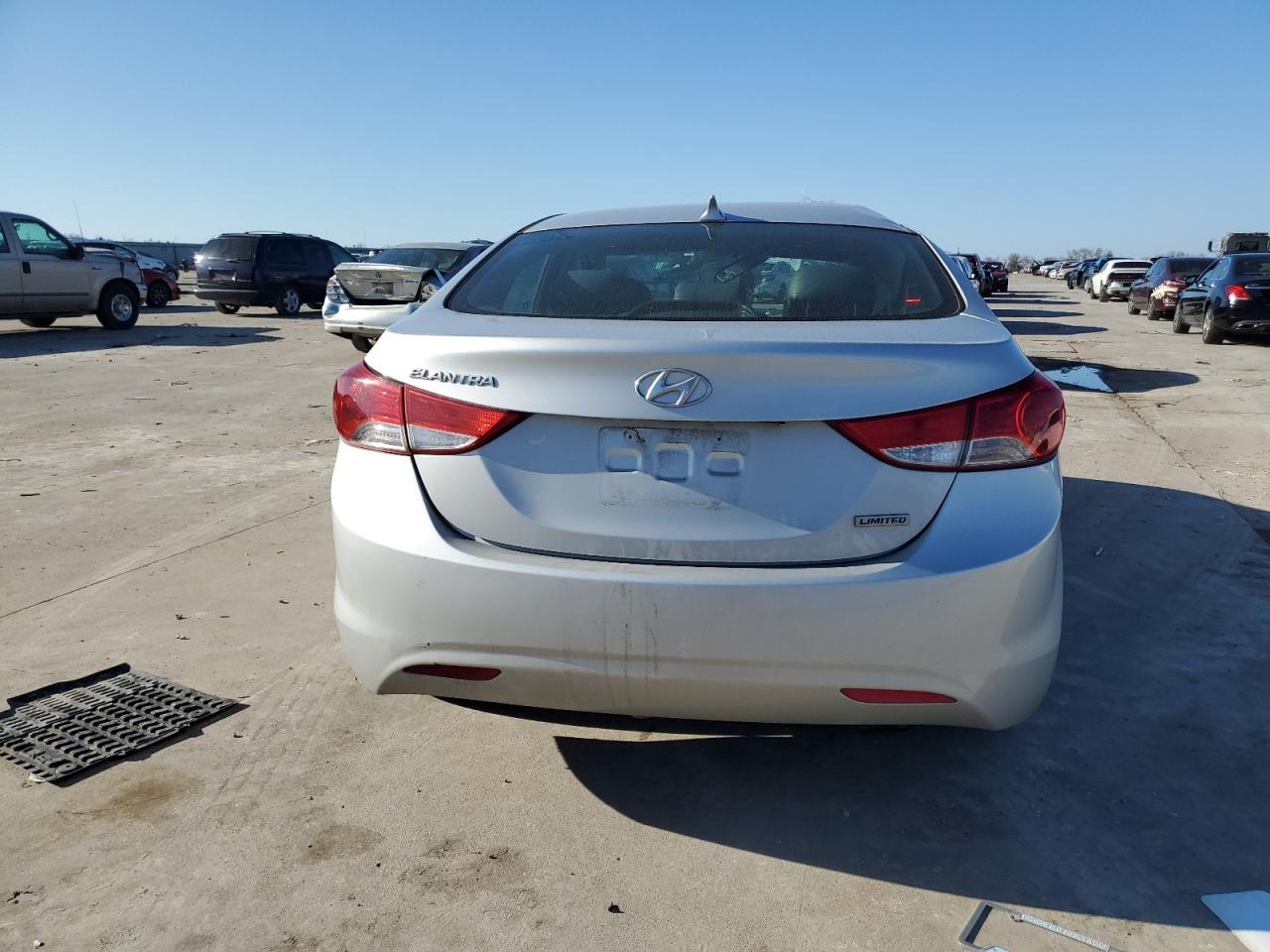 2012 Hyundai Elantra VIN KMHDH4AE8CU187ZZ Copart auction photo, side / hail damage thumbnail 6