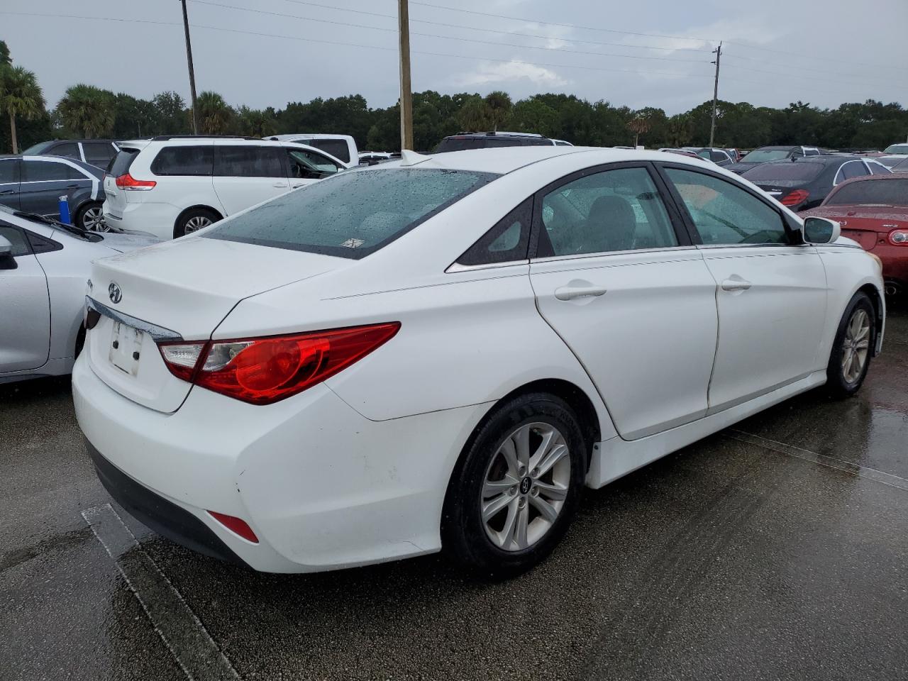 2014 Hyundai Sonata VIN 5NPEB4AC3EH873395 Copart auction photo, water/flood damage thumbnail 3