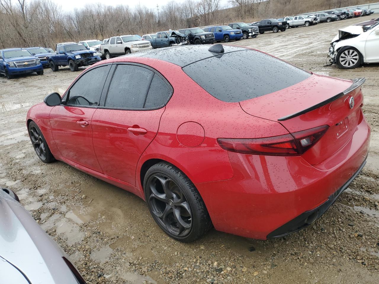 2018 Alfa Romeo Giulia VIN ZARFAECN1J7588811 Copart auction photo, normal wear damage thumbnail 2