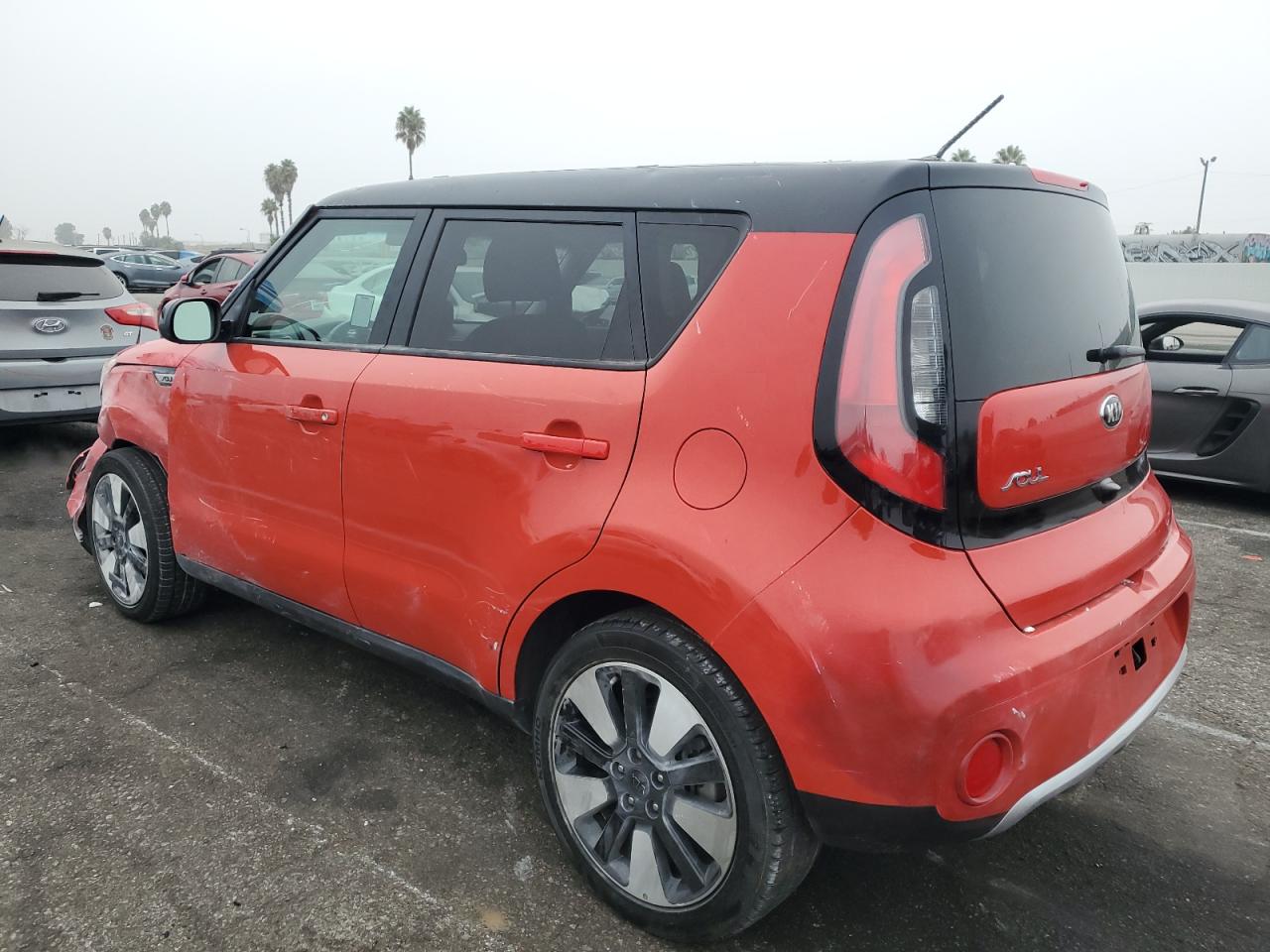 2018 KIA Soul VIN KNDJP3A57J7553393 Copart auction photo, front end damage thumbnail 2
