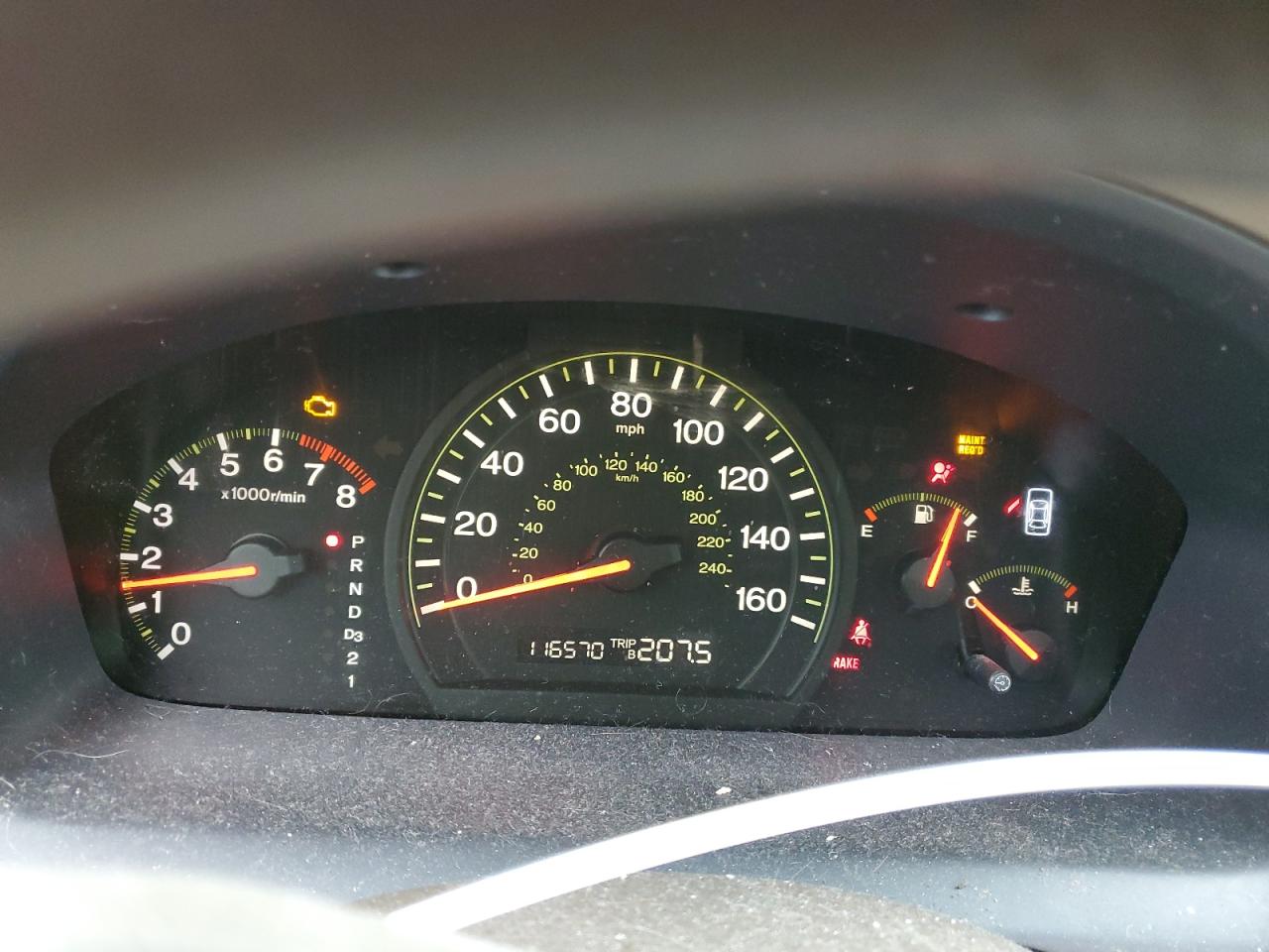 2003 Honda Accord VIN 1HGCM566X3A092194 Copart auction photo, vandalism damage thumbnail 9