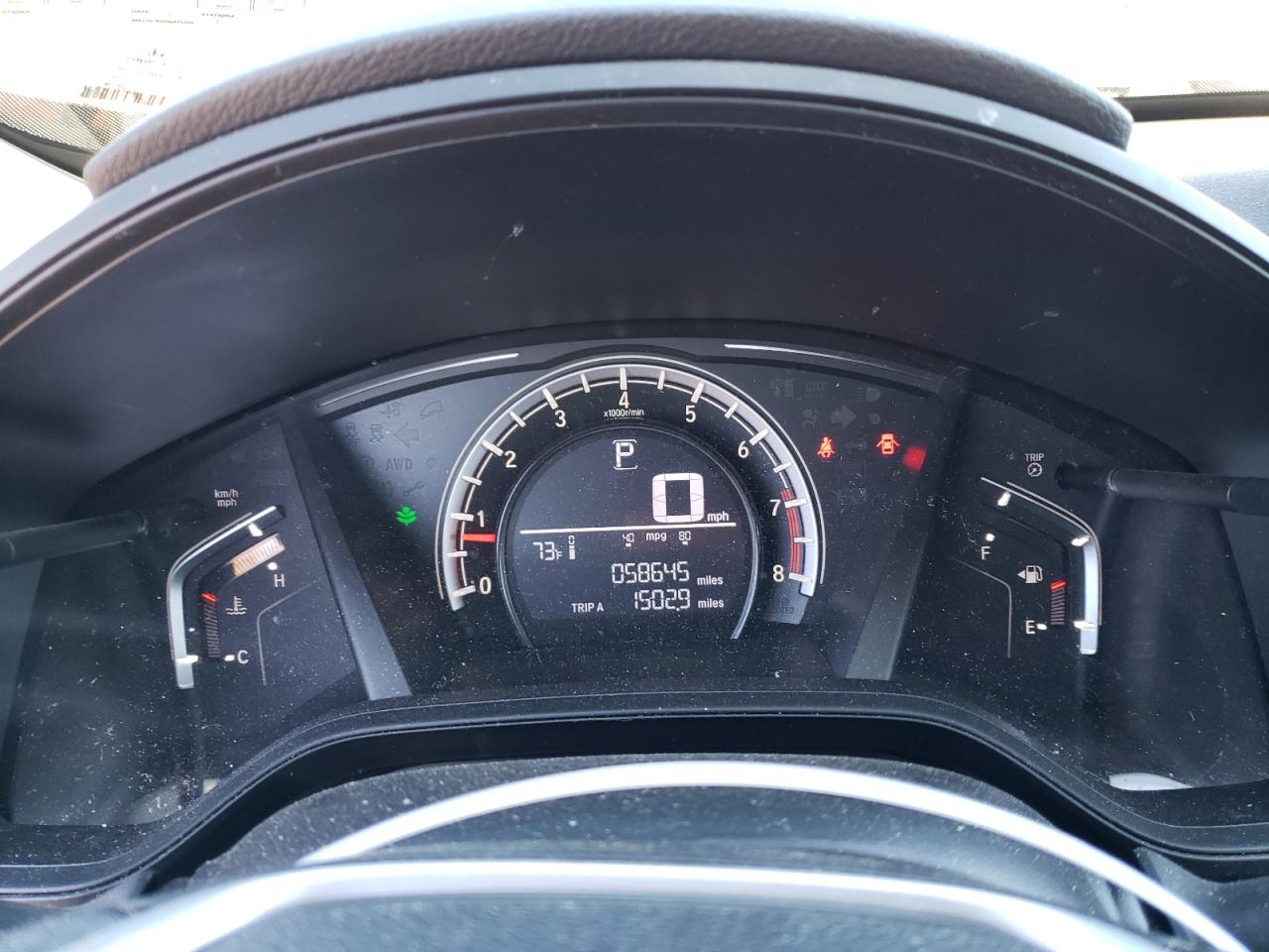 2019 Honda CR-V VIN 2HKRW5H31KH422141 Copart auction photo, rear end / side damage thumbnail 9