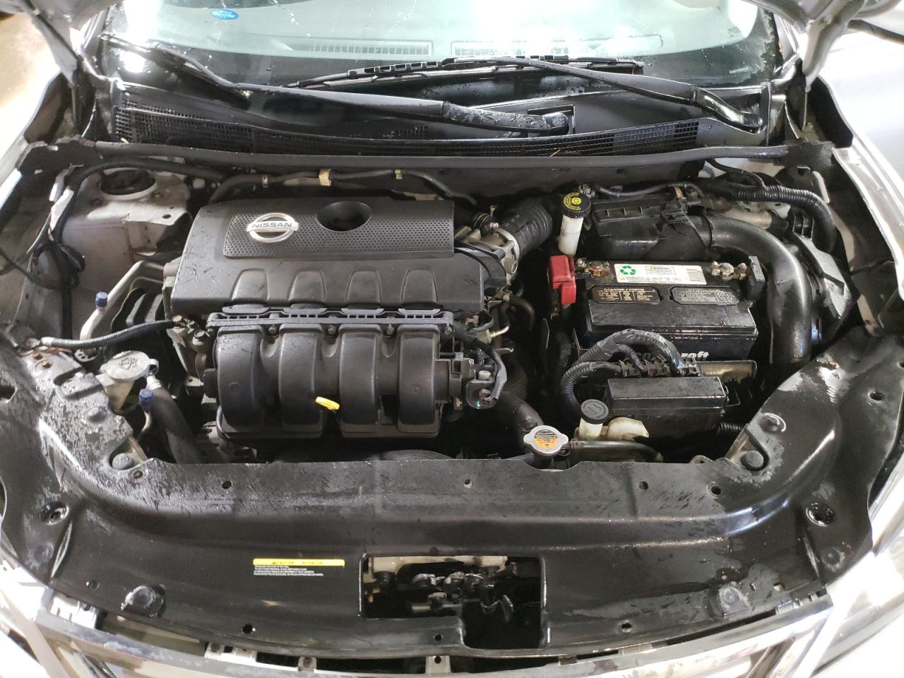 2014 Nissan Sentra VIN 3N1AB7AP9EL670114 Copart auction photo, front end / side damage thumbnail 11