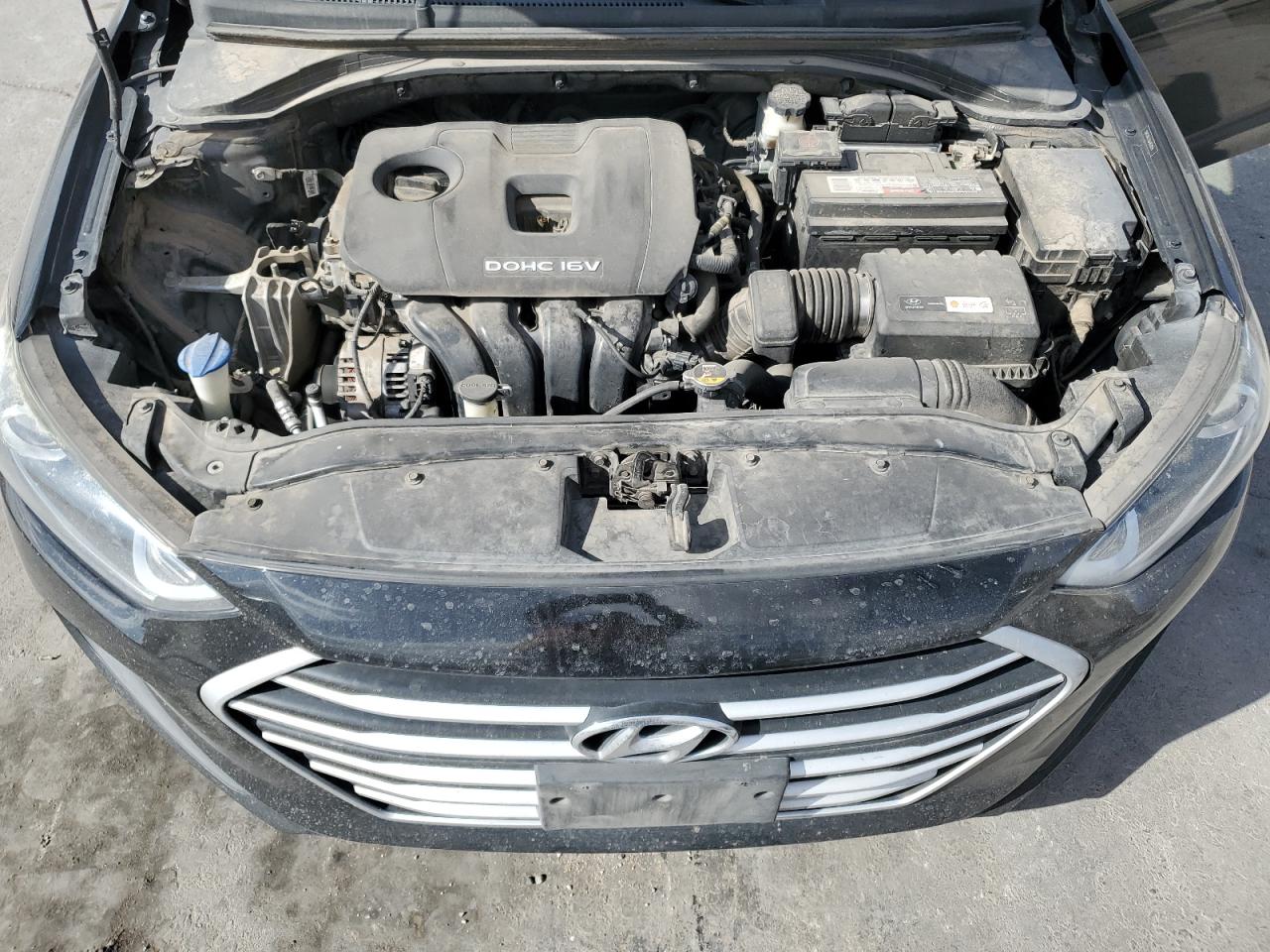 2018 Hyundai Elantra VIN 5NPD84LF8JH402094 Copart auction photo, side / front end damage thumbnail 11