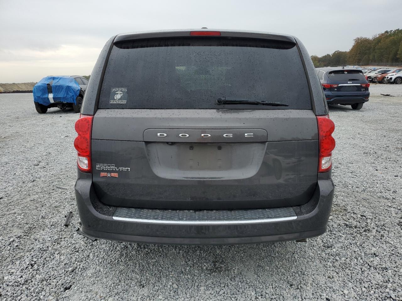 2019 Dodge Caravan VIN 2C4RDGBGXKR547722 Copart auction photo, side / rear end damage thumbnail 6