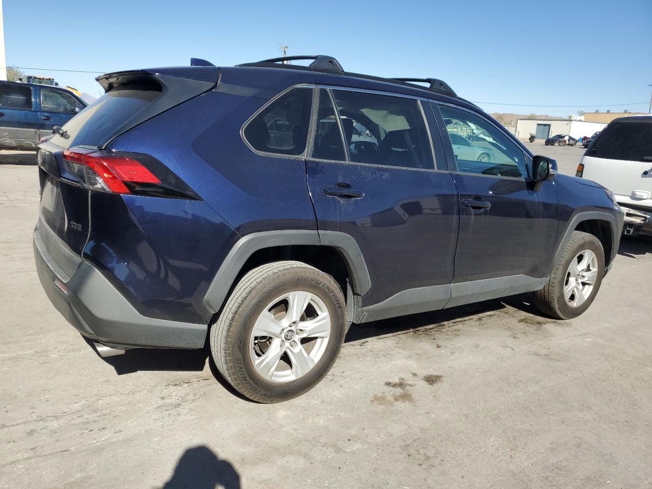2020 Toyota RAV 4 VIN 2T3W1RFV9LW103285 Copart auction photo, side damage thumbnail 3