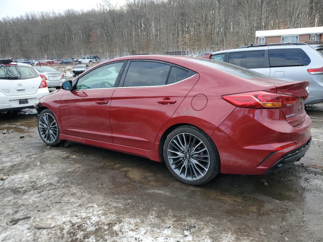 2017 Hyundai Elantra VIN KMHD04LB2HU315100 Copart auction photo, front end damage thumbnail 2