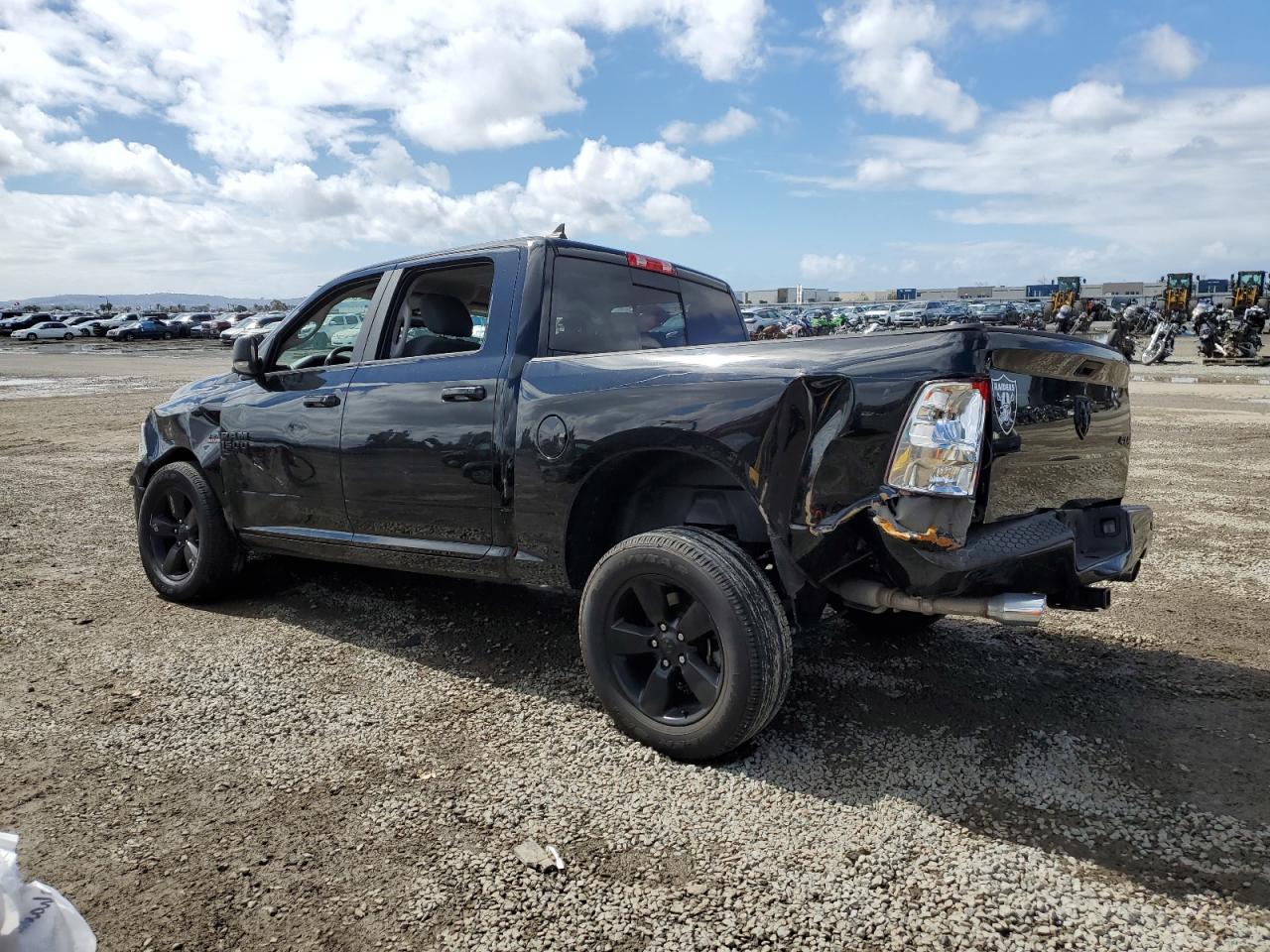 2019 RAM 1500 VIN 1C6RR7LT7KS637008 Copart auction photo, rear end / front end damage thumbnail 2